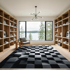 Monochromatic Three Dimensional Metallic Cube Structure Rug