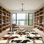 Whimsical Farmhouse Dairy Cow Ensemble Rug