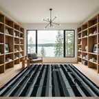 Monochromatic Bamboo Forest Vertical Rug
