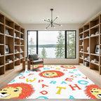 Happy Lion Alphabet Collection Rug