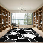Monochromatic Fragmented Abstract Geometric Rug