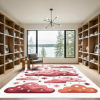 Whimsical Cosmic Clouds and Celestial Stars Rug