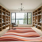 Earthy Wave Ribbon Harmony Rug