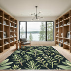 Lush Sage Herb Garden Illustration Rug
