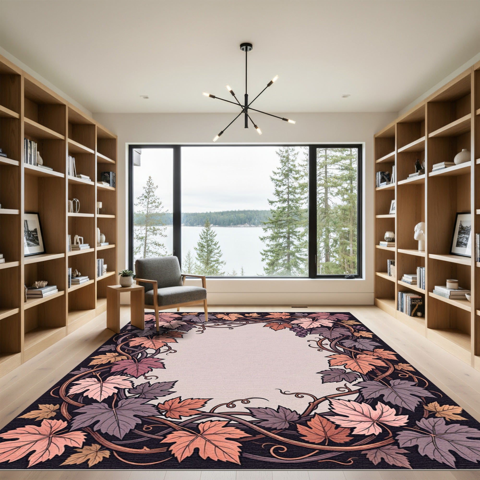 Autumn Leaf Vine Surround Rug