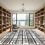 Monochromatic Grid Lattice Arrangement Rug