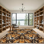Cheetah Faces All Over Pattern Rug