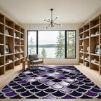 Metallic Purple Shimmering Scale Zenith Rug