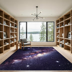 Cosmic Nebula Galaxy Swirl Area Rug