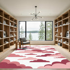 Crimson Pink Cloudscape Rug