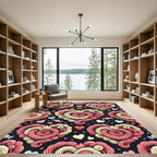 Sweet Swirl Hearts Candy Confetti Rug