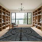 Abstract Urban Network Radial Rug