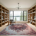 Cupid Heart Mandala Ornate Arrows Rug