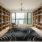 Monochromatic Concentric Circles Rug