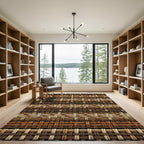 Earthy Tones Woven Stripe Rug