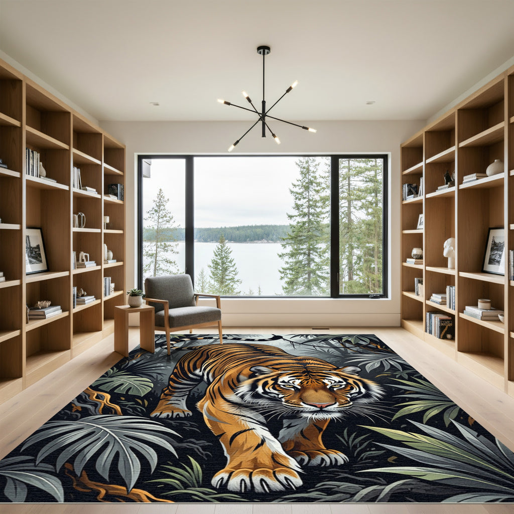 Majestic Tiger Jungle Bold Stripes Rug