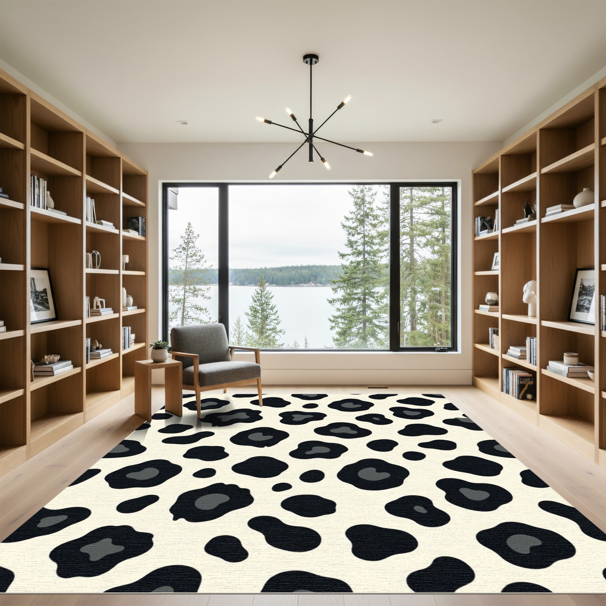 Cream Black Wild Spots Rug