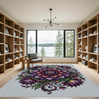 Vibrant Floral Mandala Bloom Rug