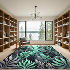 Lush Green Kelp Forest Seaweed Rug