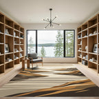 Earthy Landscape River Bend Rug