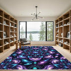 Cosmic Alien Mandala Galaxy Celestial Rug