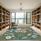 Delicate Floral Bouquet Field Rug
