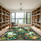 Tuscan Villa Archway Floral Landscape Rug