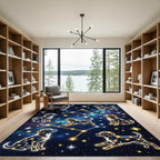 Cosmic Constellation Labrador Dog Sky Rug