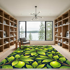 Lush Verdant Lemon Branch Botanical Rug