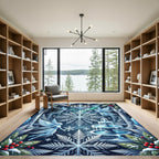 Winter Fairy Chandelier Snowflake Ice Palace Rug