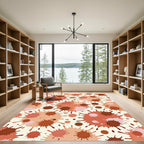 Earthy Splatter Blend Abstract Rug