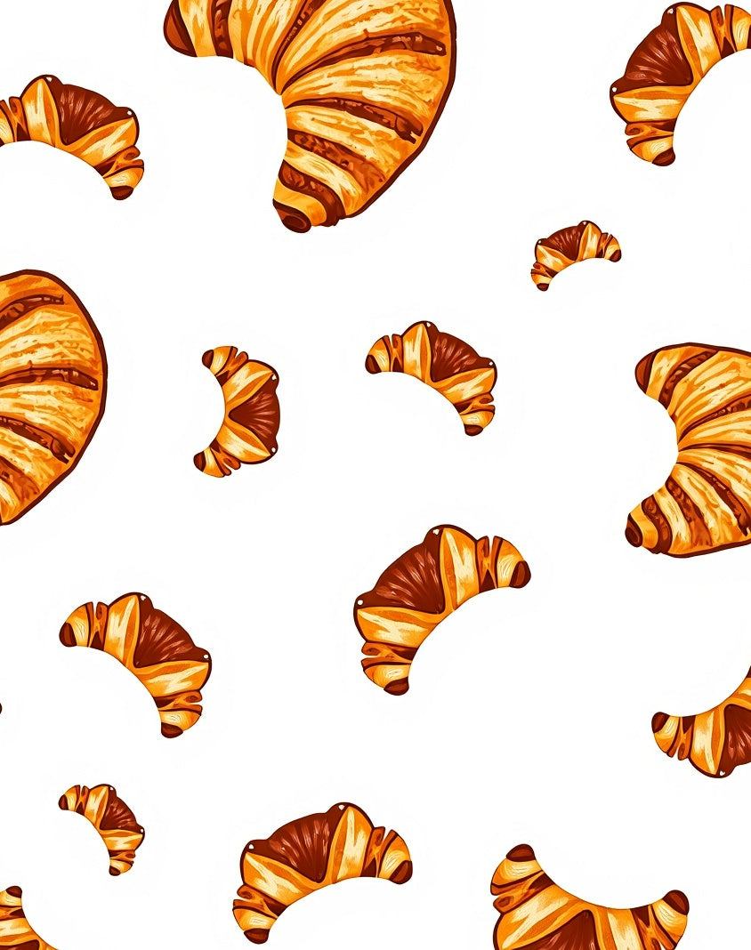 Golden Croissant Repeat Art Rug