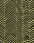 Black Yellow Zigzag Wave Rug