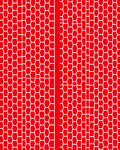 Bold Red Geometric Hexagon Grid Rug