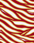 Crimson Gold Abstract Stripe Rug