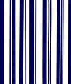Classic Navy and White Vertical Stripe Rug