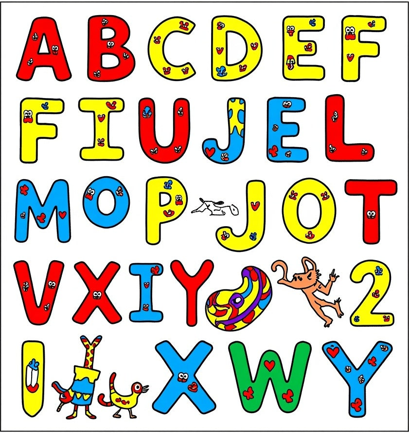 Alphabet Animals And Shapes Rug