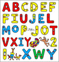Alphabet Animals And Shapes Rug
