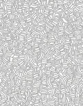 Abstract Black White Organic Weave Rug