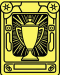Bold Yellow Trophy Rays Rug