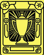 Bold Yellow Trophy Rays Rug