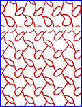 Bold Red Organic Connectors Rug