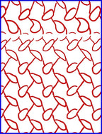 Bold Red Organic Connectors Rug