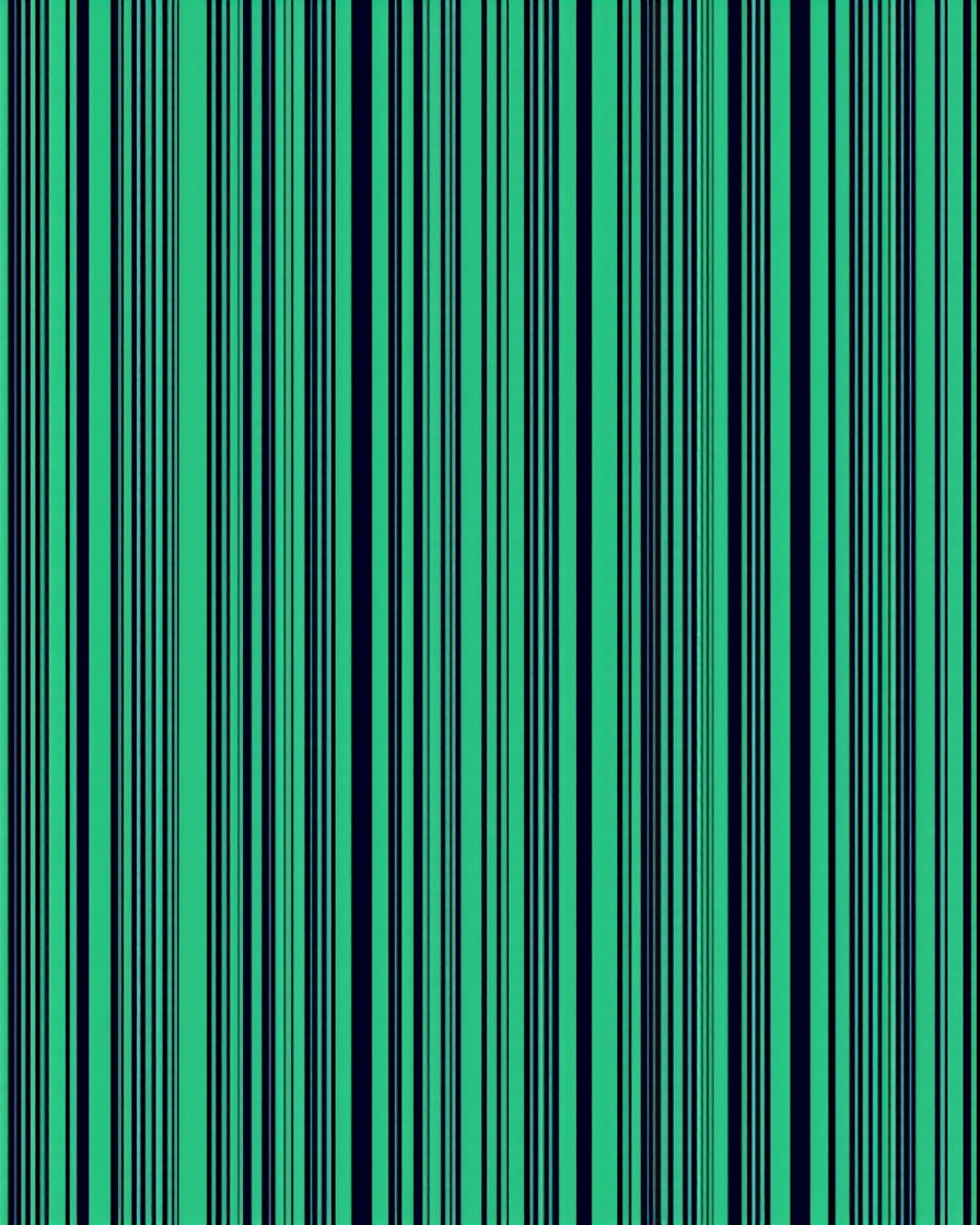 Teal Dark Green Vertical Stripes Rug