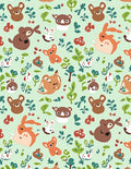 Whimsical Woodland Animals Garden Rug