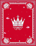 Crimson Crown Floral Border Rug