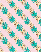 Pastel Pink Cotton Blossom Diagonal Rug