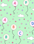 Pastel Balloons With Stars And Clouds Rug