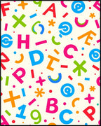 Colorful Alphabet Scatter Playful Rug