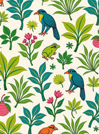 Tropical Birds and Flora Rug